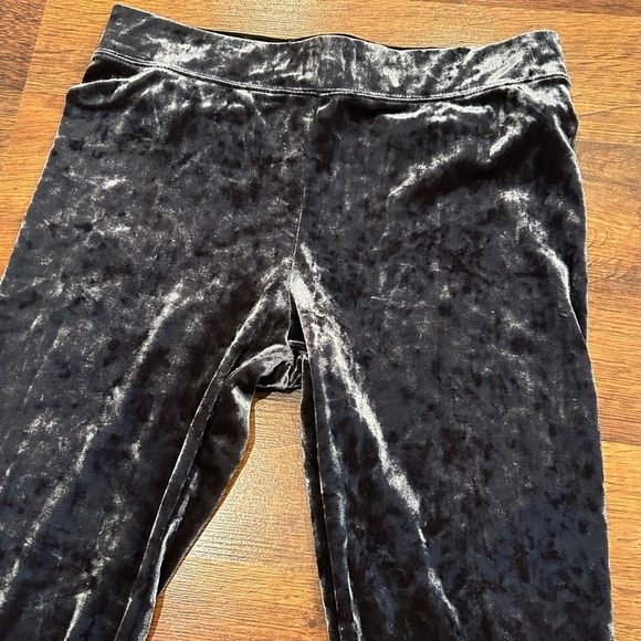 American Eagle High Rise Velour Leggings Size Medium Blue - Picture 2 of 5